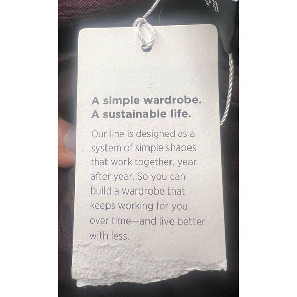 Eileen Fisher Tencel Stretch Jersey Boatneck Dark Brown T NWT Size XXS - Picture 5 of 6